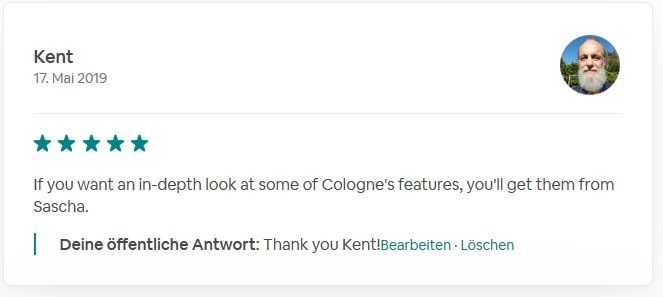 Review SDS STADTFÜHRUNGEN Sascha Seubert City tours Cologne Bonn Aachen Würzburg - in depht look features