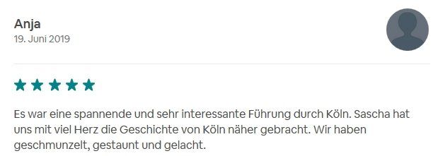 SDS STADTFÜHRUNGEN Sascha Seubert Kundenstimme Bewertung review
