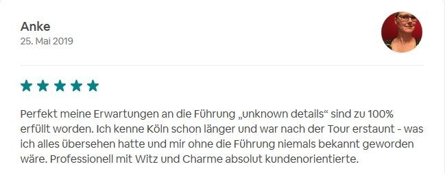 SDS STADTFÜHRUNGEN Sascha Seubert Kundenstimme Bewertung review