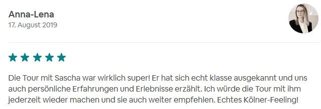 SDS STADTFÜHRUNGEN Sascha Seubert Kundenstimme Bewertung review