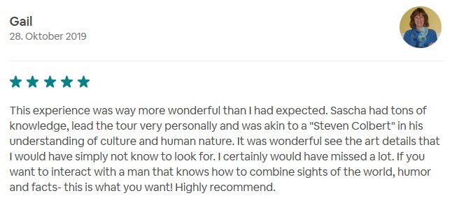 SDS STADTFÜHRUNGEN Sascha Seubert Kundenstimme Bewertung review