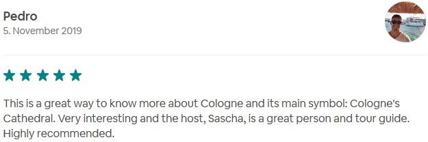 SDS Stadtführungen Sascha Seubert Kundenbewertung Review 5 Sterne airbnb
