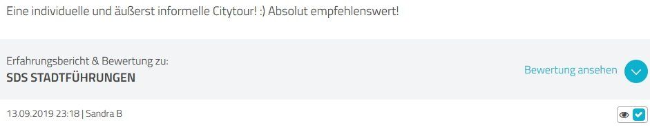 SDS STADTFÜHRUNGEN Sascha Seubert Kundenstimme Bewertung review