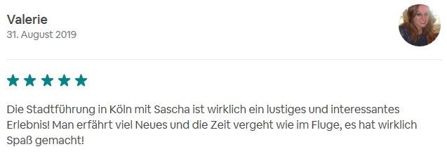 SDS STADTFÜHRUNGEN Sascha Seubert Kundenstimme Bewertung review