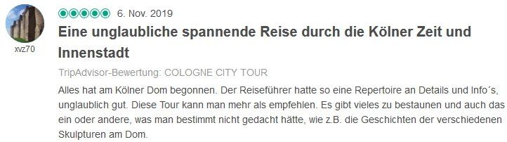 SDS STADTFÜHRUNGEN Sascha Seubert Kundenstimme Bewertung review