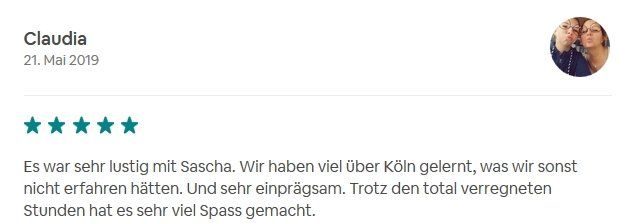 SDS STADTFÜHRUNGEN Sascha Seubert Kundenstimme Bewertung review