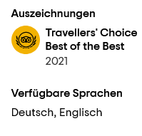 SDS STADTFÜHRUNGEN hat 2021 den Award »Best of the Best« (TripAdvisor) erhalten: Diese Auszeichnung erhalten nur die Top 1 % aller Unternehmen weltweit. SDS STADTFÜHRUNGEN hat 2021 den Award »Best of the Best« (TripAdvisor) erhalten: Diese Auszeichnung erhalten nur die Top 1 % aller Unternehmen weltweit.