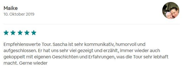 SDS STADTFÜHRUNGEN Sascha Seubert Kundenstimme Bewertung review