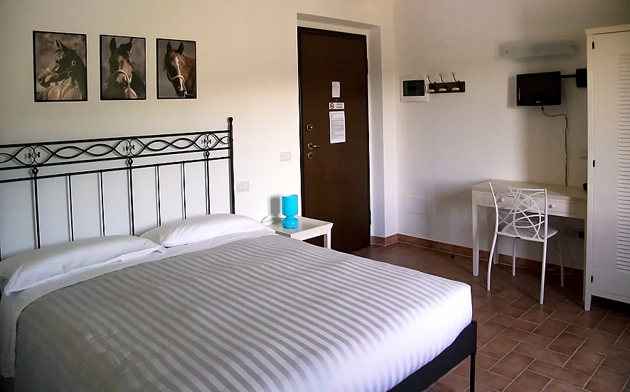 Le camere dell'Agriturismo Il Moro, camera doppia.