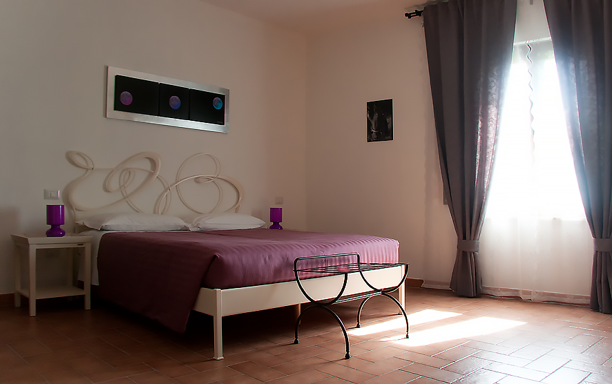 Le camere dell'Agriturismo Il Moro.