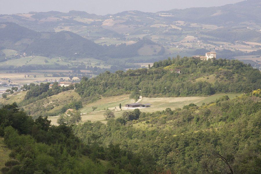 Agriturismo Il Moro: l'azienda dall'alto.