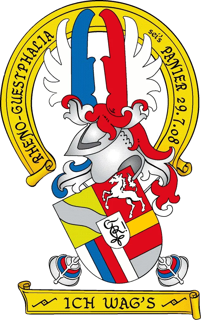 Unser Wappen, Rheno-Guestphalia sei´s Panier.