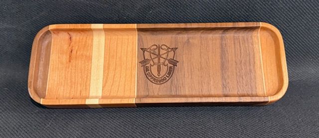 Custom drop tray