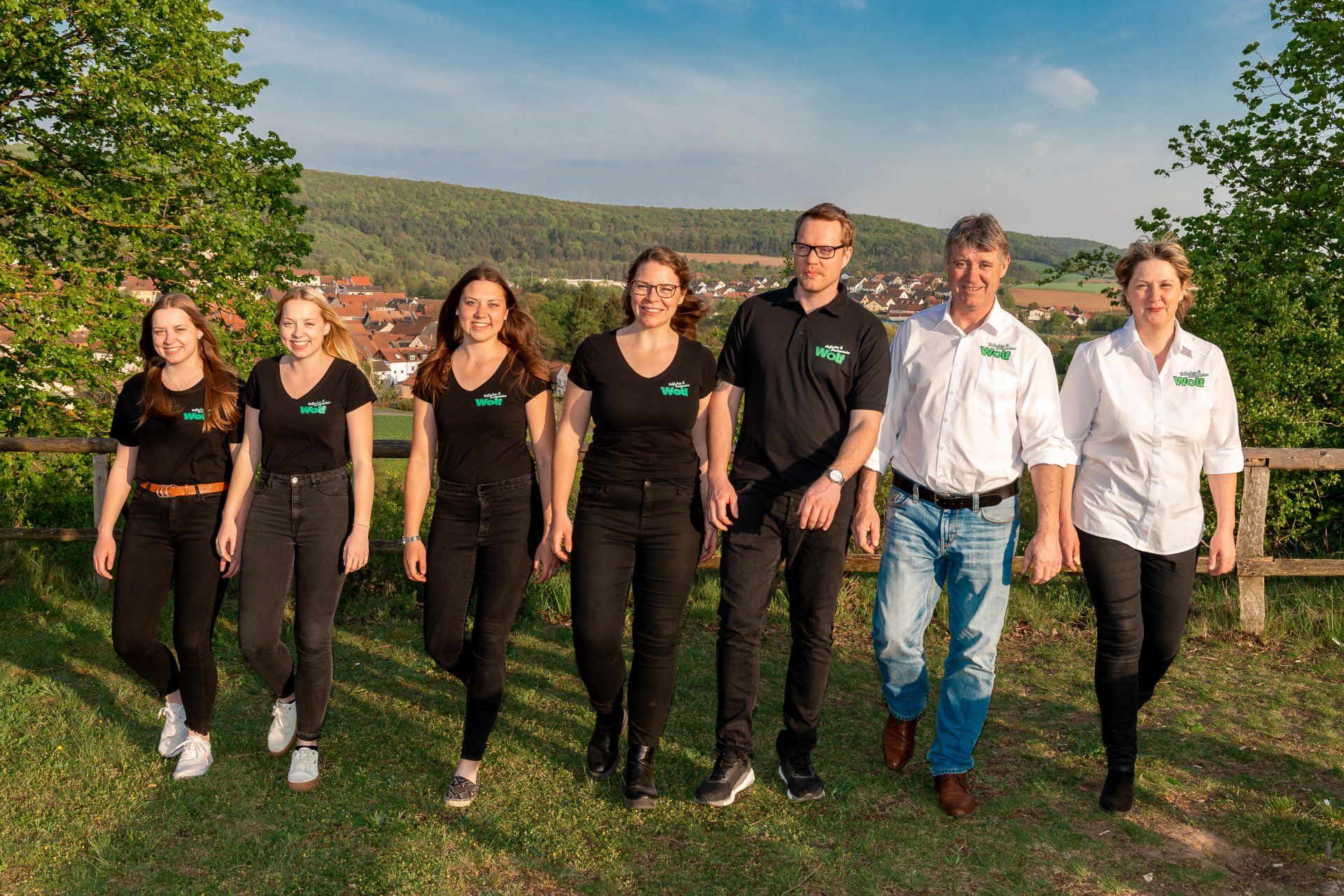 v. l. n. r.: Christian Susanne Thomas Irmgard Franziska Lena Anna