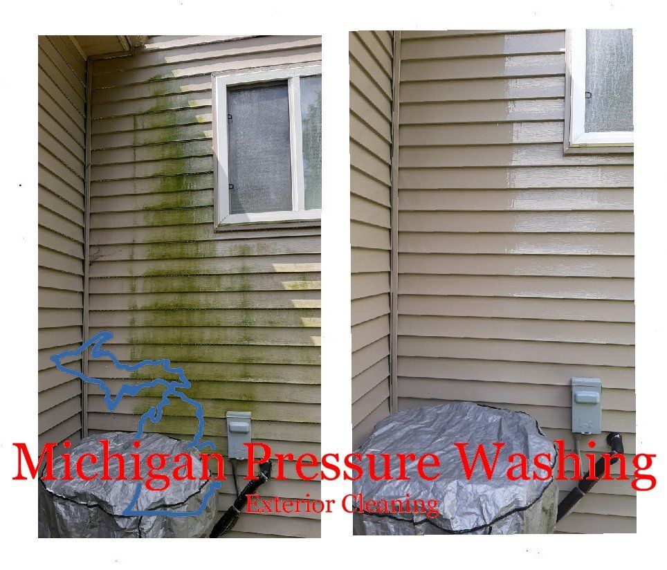 Vinyl Siding soft washing Michigan Pressure Washing