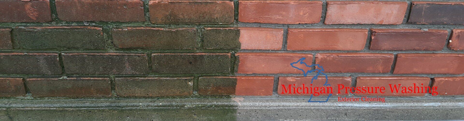 Brick power washing Pressure washing brick walls Michigan Pressure Washing Exterior Cleaning