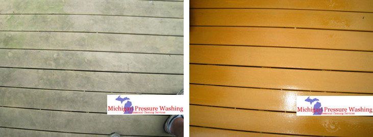 Composite deck cleaning Michigan Pressure Washing