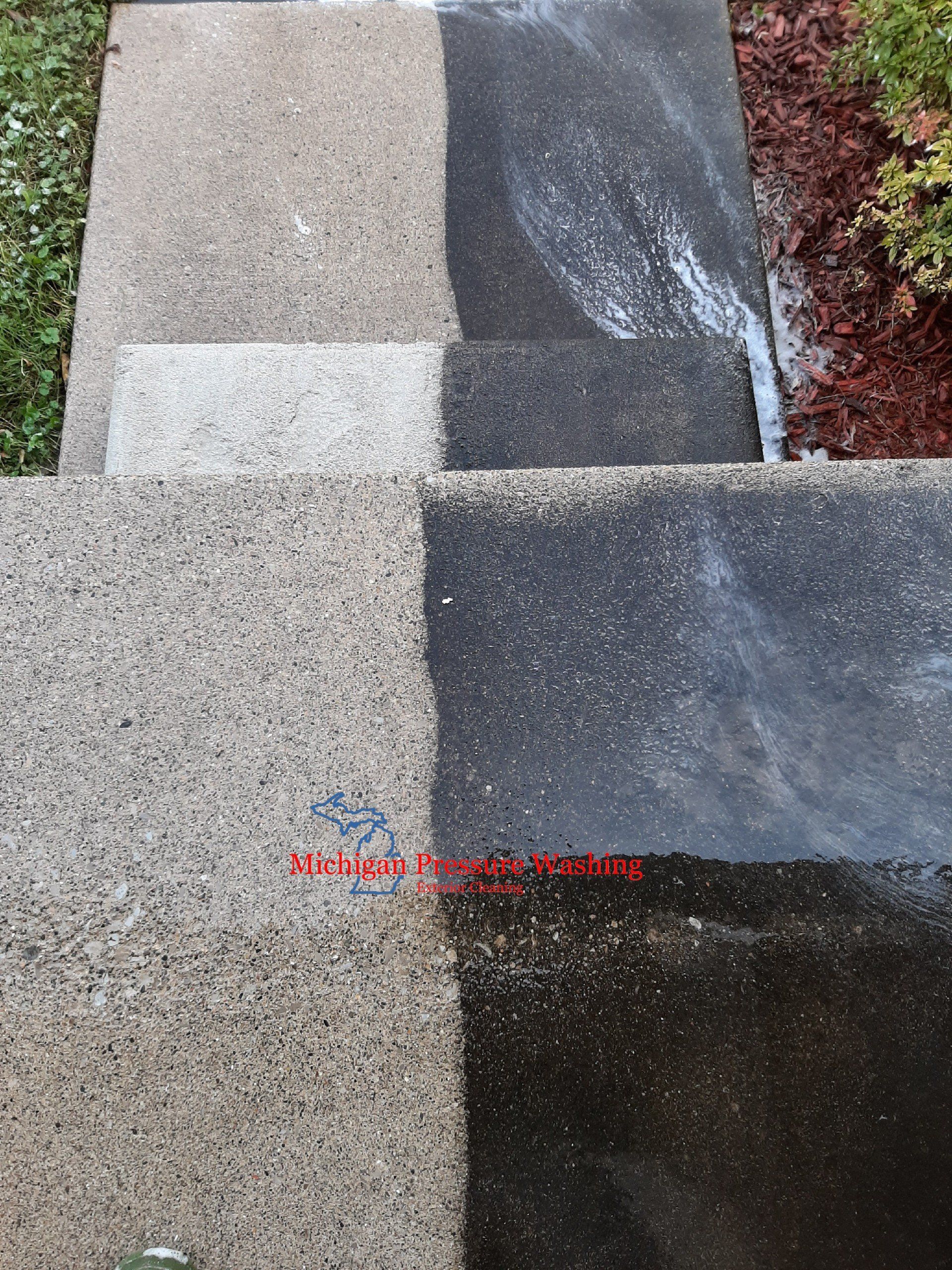 Concrete power washing Michigan