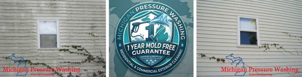 Vinyl siding house washing Soft Washing Low Pressure Michigan Pressure Washing Mold guarantee