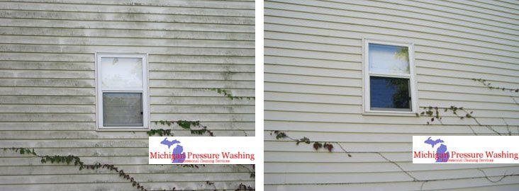 Siding power washing Michigan vinyl siding washing MI