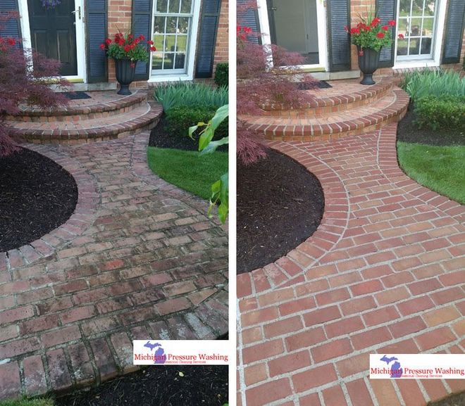 Paver and Brick Cleaning Michigan Oakland County