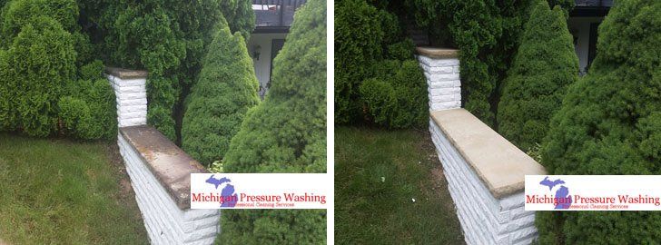 concrete washing michigan pressure washing exterior cleaning
