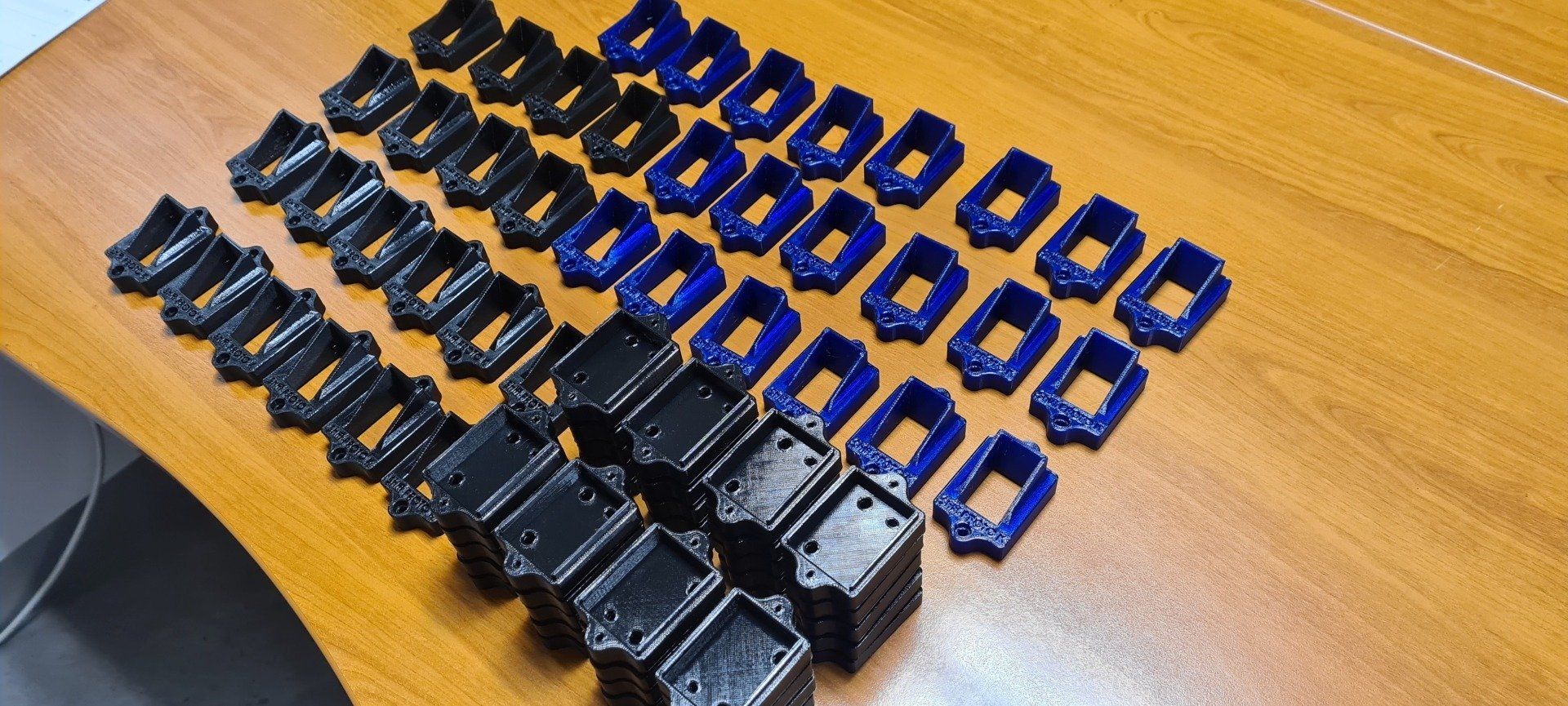 lot de pièces fabriquées par impression 3D en PETG