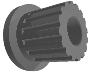 Engrenage modélisé en 3D