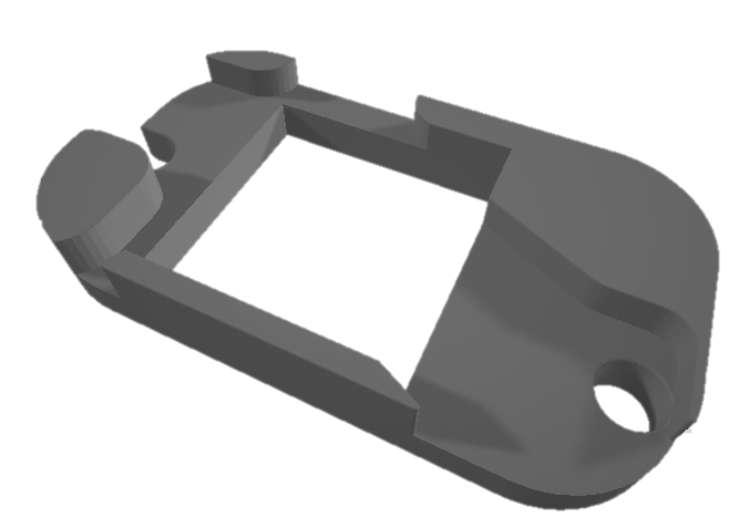 Pièce support fixation modélisée en 3D