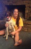 Woman with her New Dog