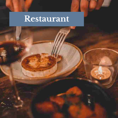 man holds plate of food