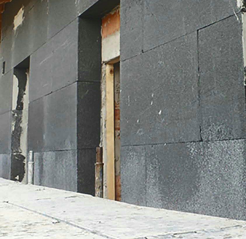 Fassadendämmung mit 12 cm EPS-Platten