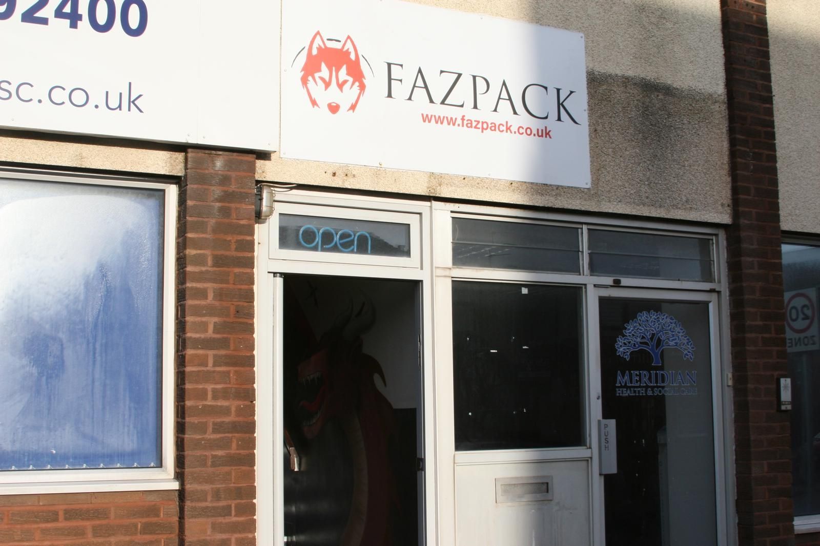 Fazpack front entrance Fazpack