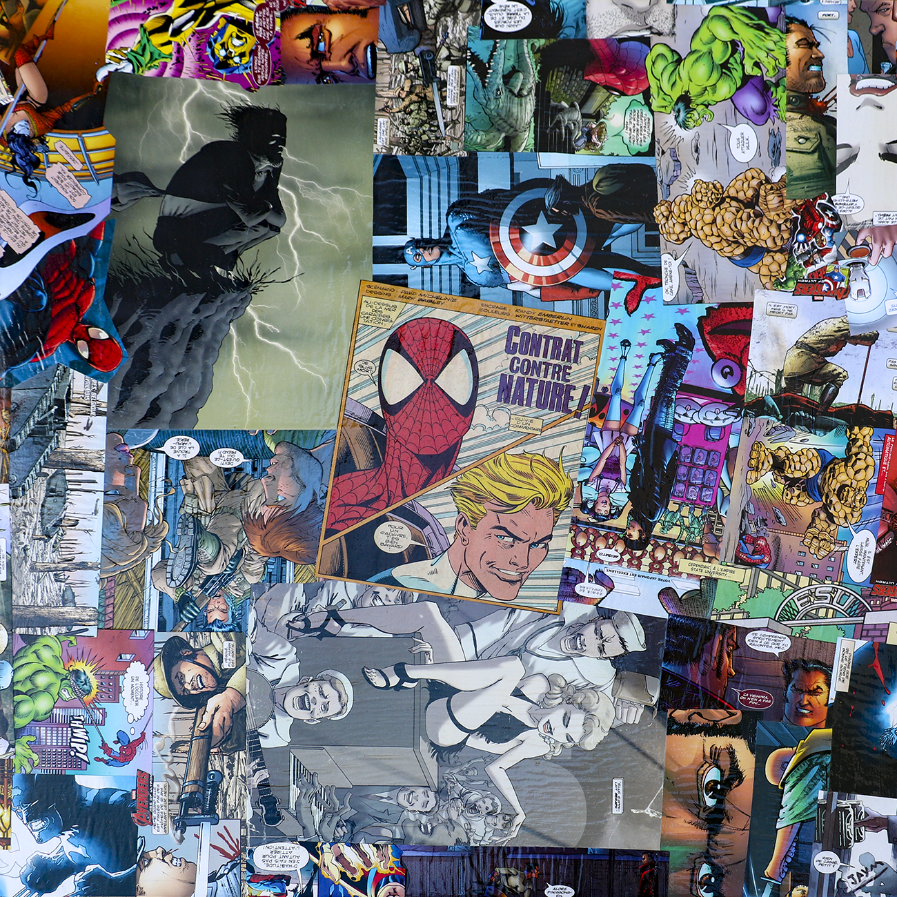 Comics collés