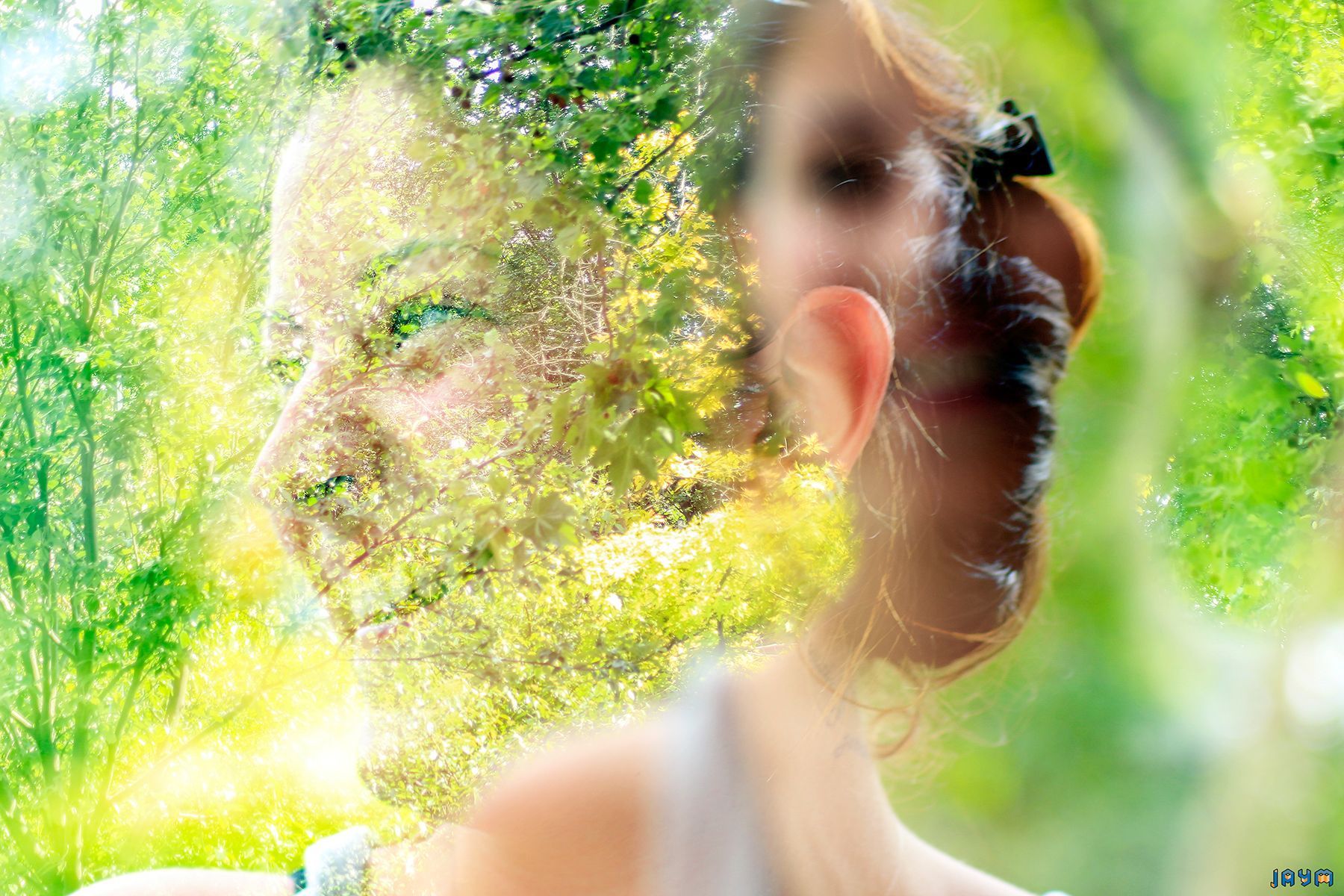 Shooting d'Alexandra Ch. Double exposition photographique