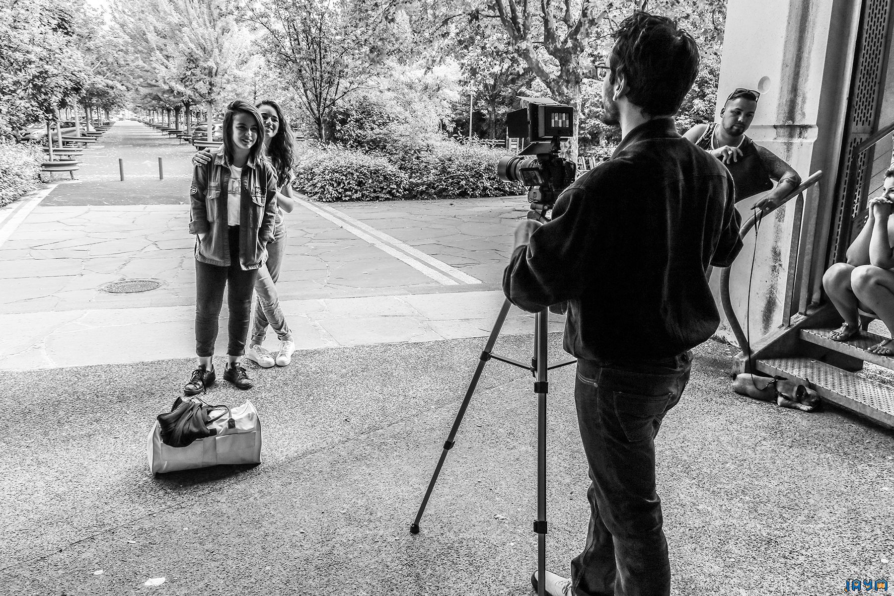 Tournage X en pleine rue