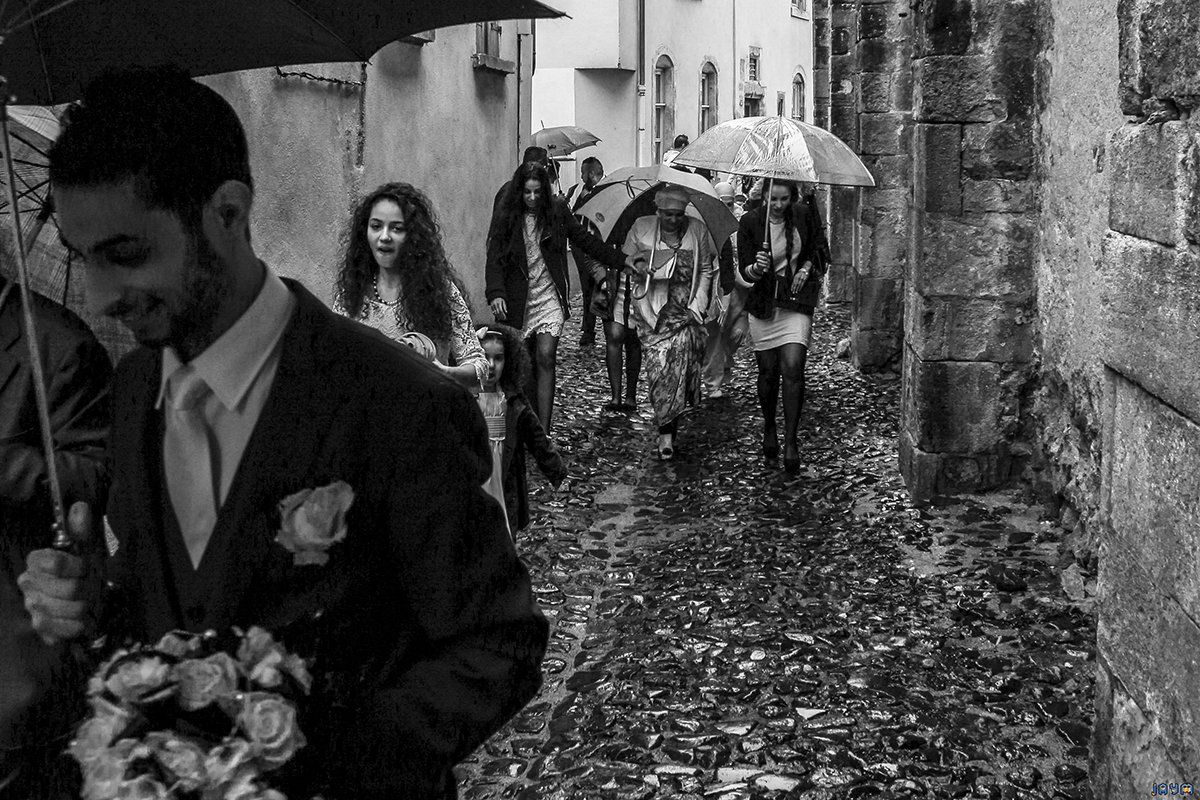 Mariage un jour de pluie