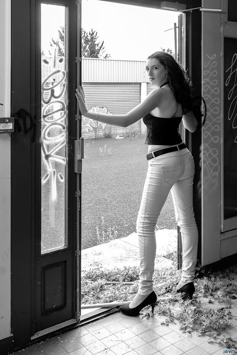 Photo noir et blanc d'un urbex à Aubières