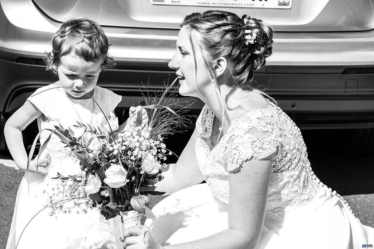 Un moment juste avec sa fille mariage de Gwendoline et Laurent à Vichy