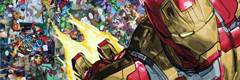 Influences techniques mixtes vendues Super héros Marvel, Dc comics, ou personnages de Manga ou tout animé.