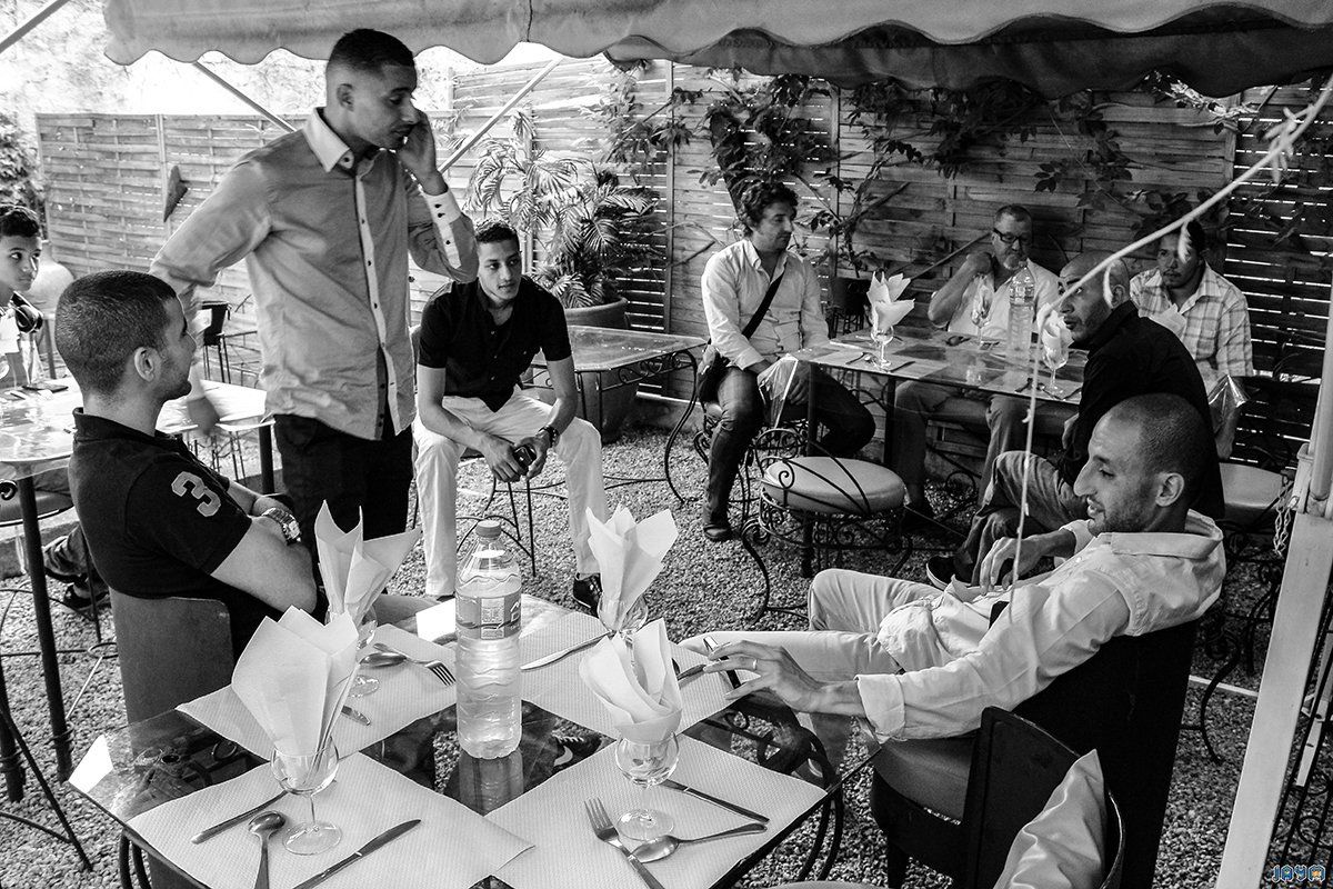 En terrasse du restaurant le Marrakech rue fontgieve !