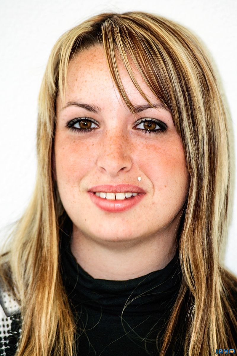 Joli visage d'une blonde sexy