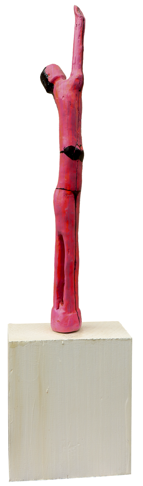 Le plongeon d'une femme.