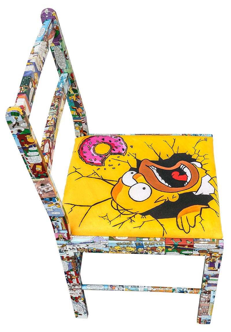 Objet d'art peint à la main, oeuvre unique, signé, numéroté à saisir