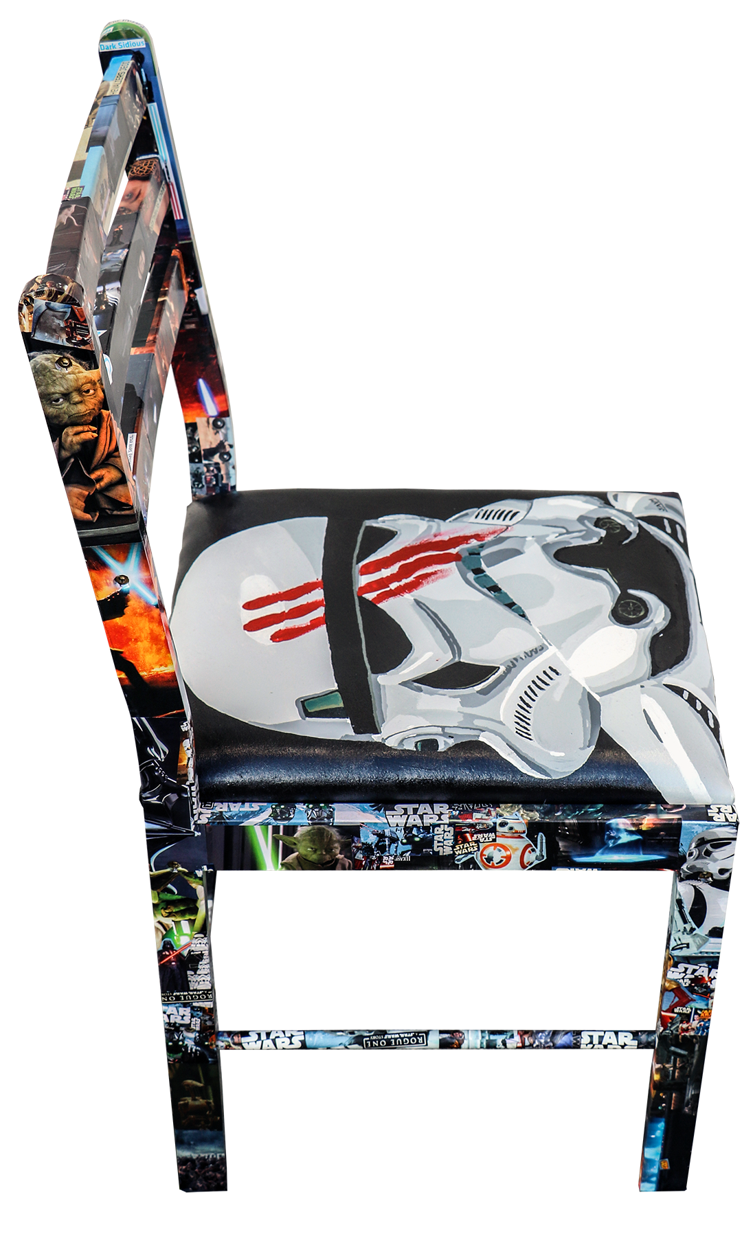 Starwars rogue one, episodes I à VI, Oeuvre d'art sur le thème du film, créée par l'artiste plasticien jaym, auvergnat