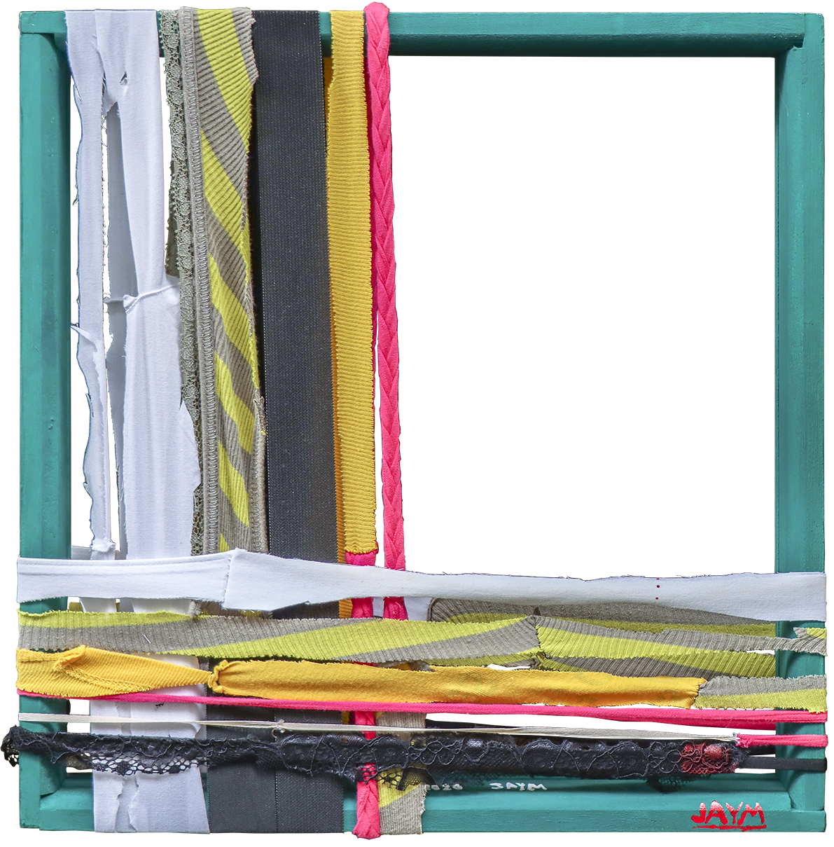 Tissus assemblés sur cadre Œuvres d'art avec du tissus.