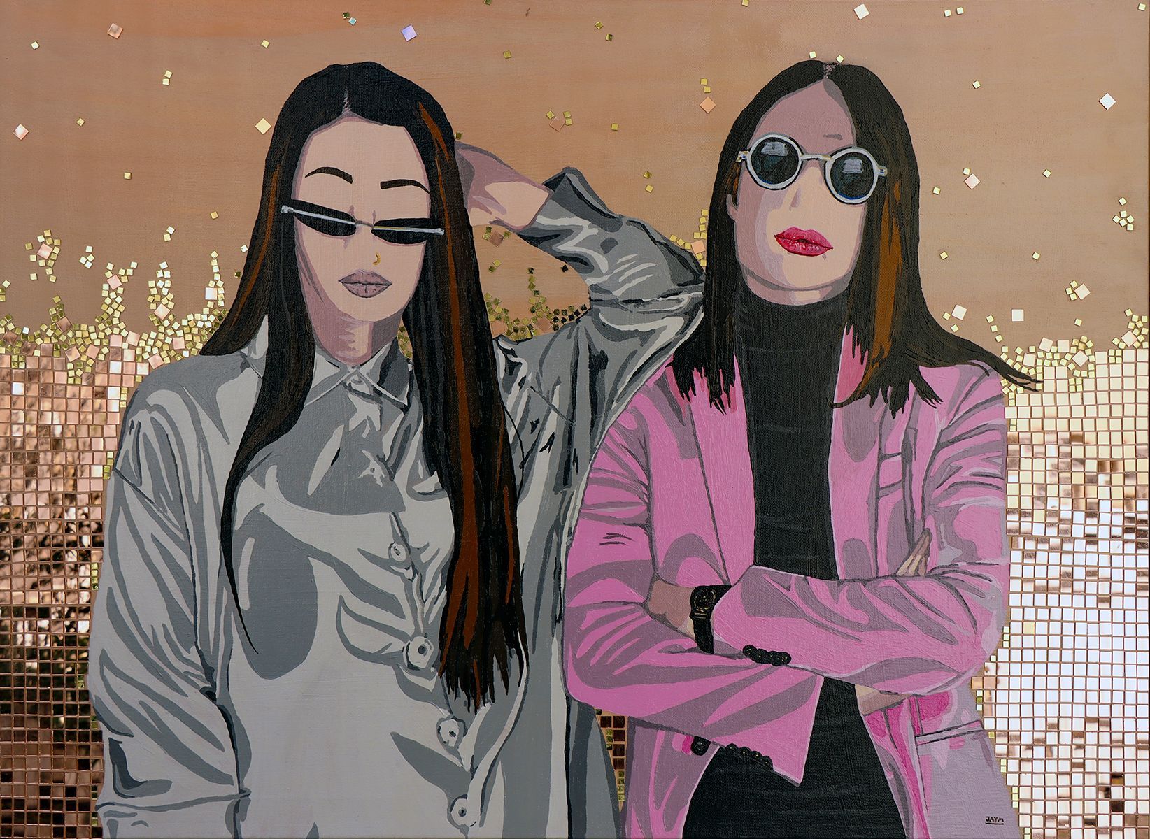 Justine et son amie transexuelle.