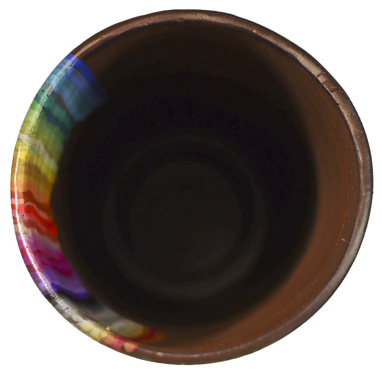 Fond de vase intérieur.