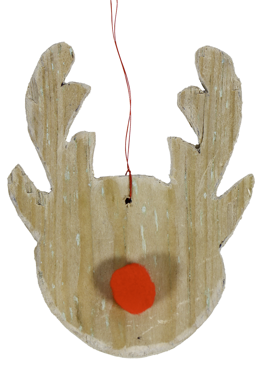 Tête de Rodolphe le cerf de noël