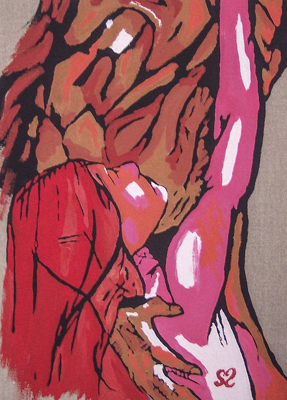 Calin d'un couple amoureux